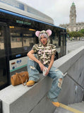 Playful Camouflage Hooded Jacket