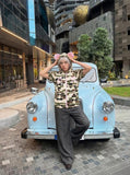 Playful Camouflage Hooded Jacket