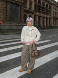 Playful Cat Graphic Layered Top