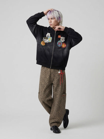 Faded Graphic Oversized Hoodie