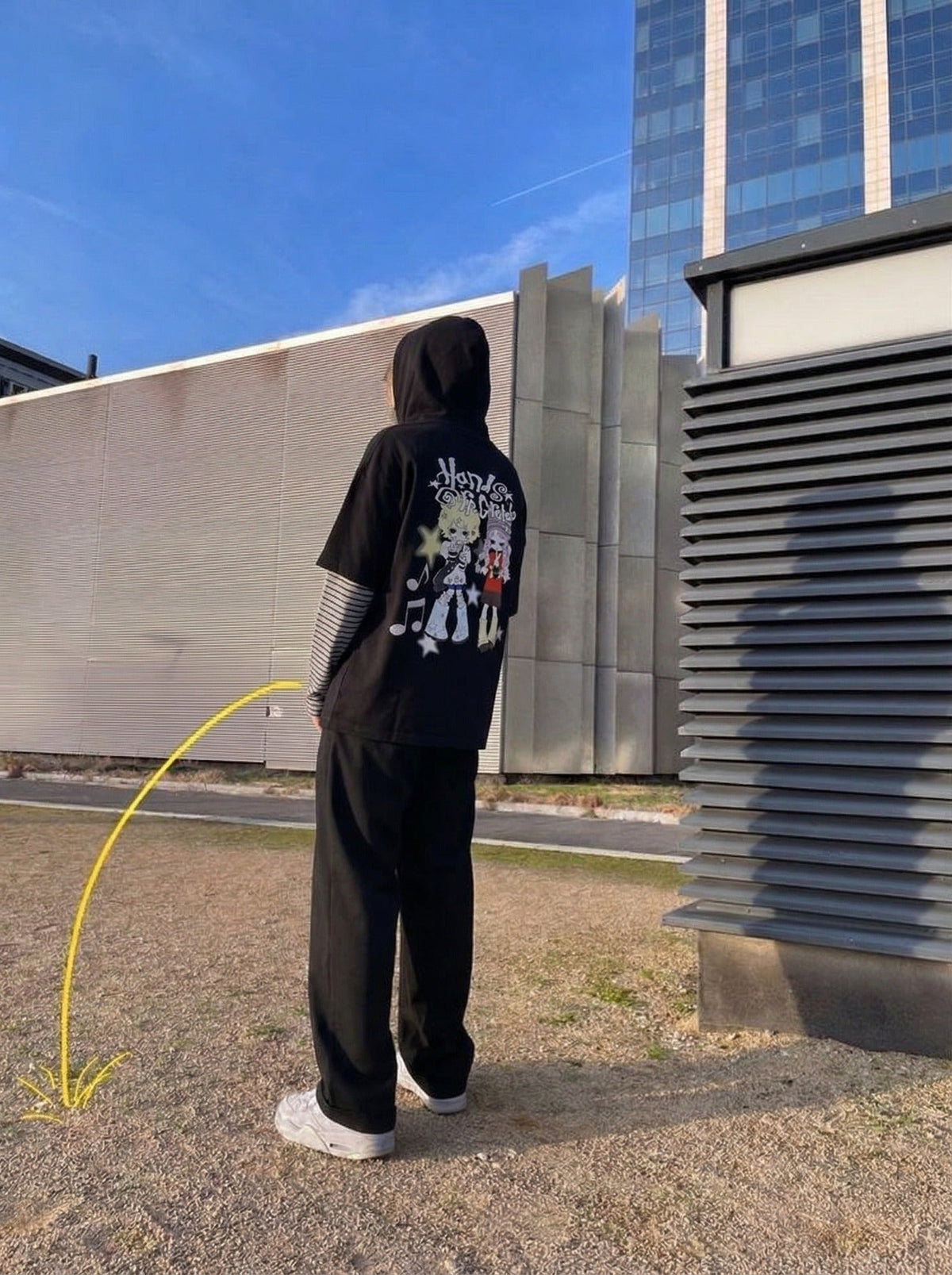Hands Off Club Layered T-Shirt