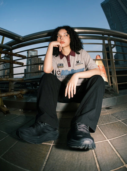 Vintage-Inspired Striped Polo Shirt
