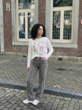Meticulous Cartoon Graphic Long-Sleeve T-Shirt