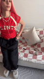 Handsome Black PU Leather Knee Jorts