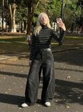 Nostalgic American Style Loose Fit Denim Jeans