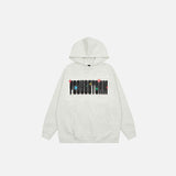 Firework Letter Print Hoodie