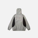 Color Contrast Zip-up  Windbreaker Jacket