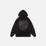 Gradient Printing Loose Hoodie