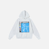 Abstract Graphic Print Hoodie