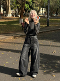 Nostalgic American Style Loose Fit Denim Jeans