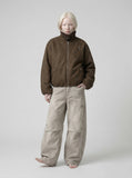 Deconstructed Wide-Leg Cargo Pants
