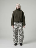 Camouflage Wide-Leg Cargo Pants