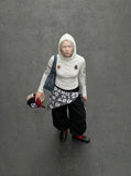 Fitted Long Sleeve Hooded Top