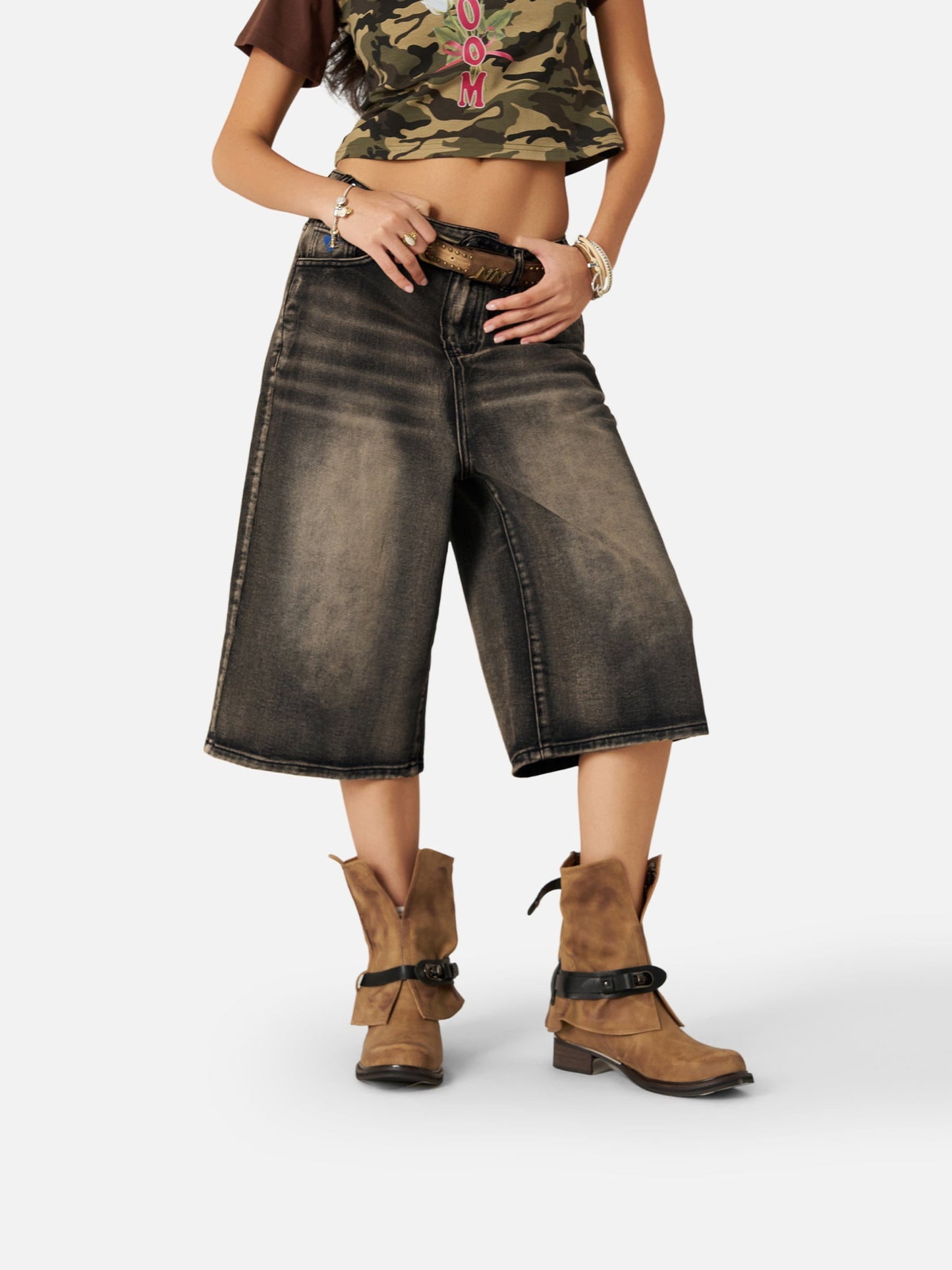 Vintage Washed Longline Jorts