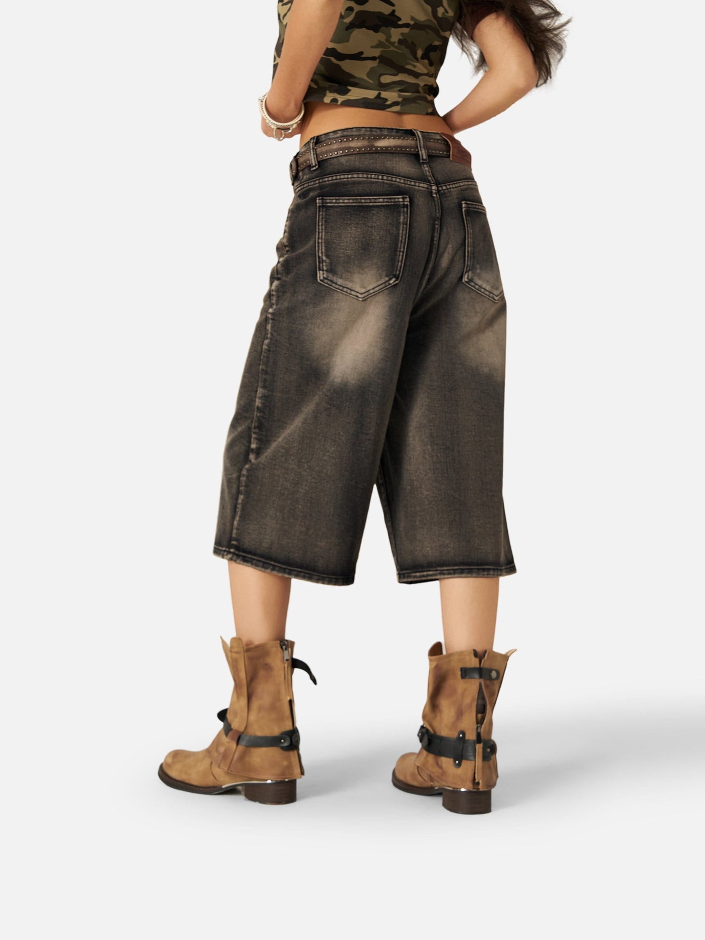 Vintage Washed Longline Jorts